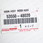 New Genuine Toyota Lexus 04-09 RX330 RX350 RX400h Hood Auxiliary Catch Hook Assy