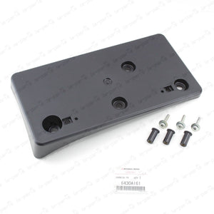 NEW Mitsubishi 08-15 Lancer Set Front License Plate Bracket 6430A161 w/ SCREWS