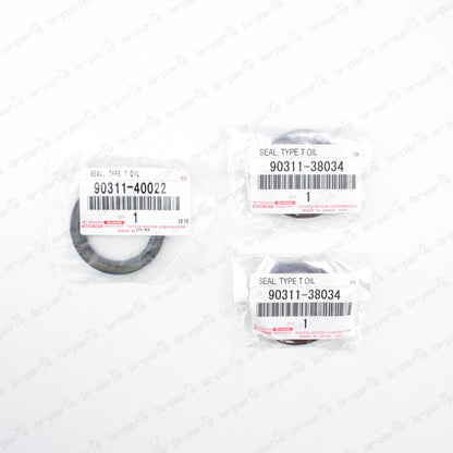 GENUINE FOR TOYOTA CAMRY AVALON ES 300 RX300 FRONT 3L CAM AND CRANK SEALS SET