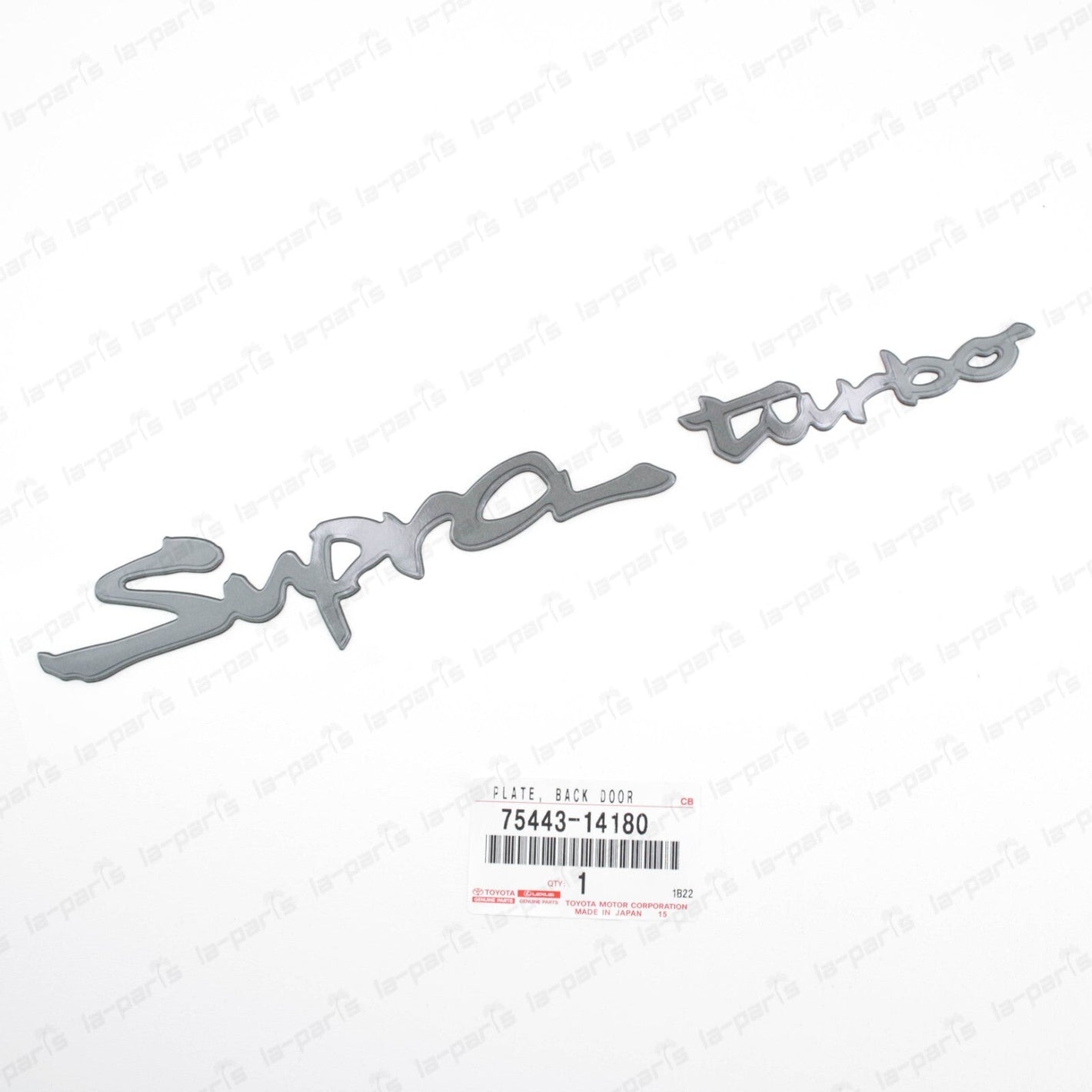 New Genuiine for Toyota 93-98 Supra Rear Emblem Badge "Supra turbo"  75443-14180