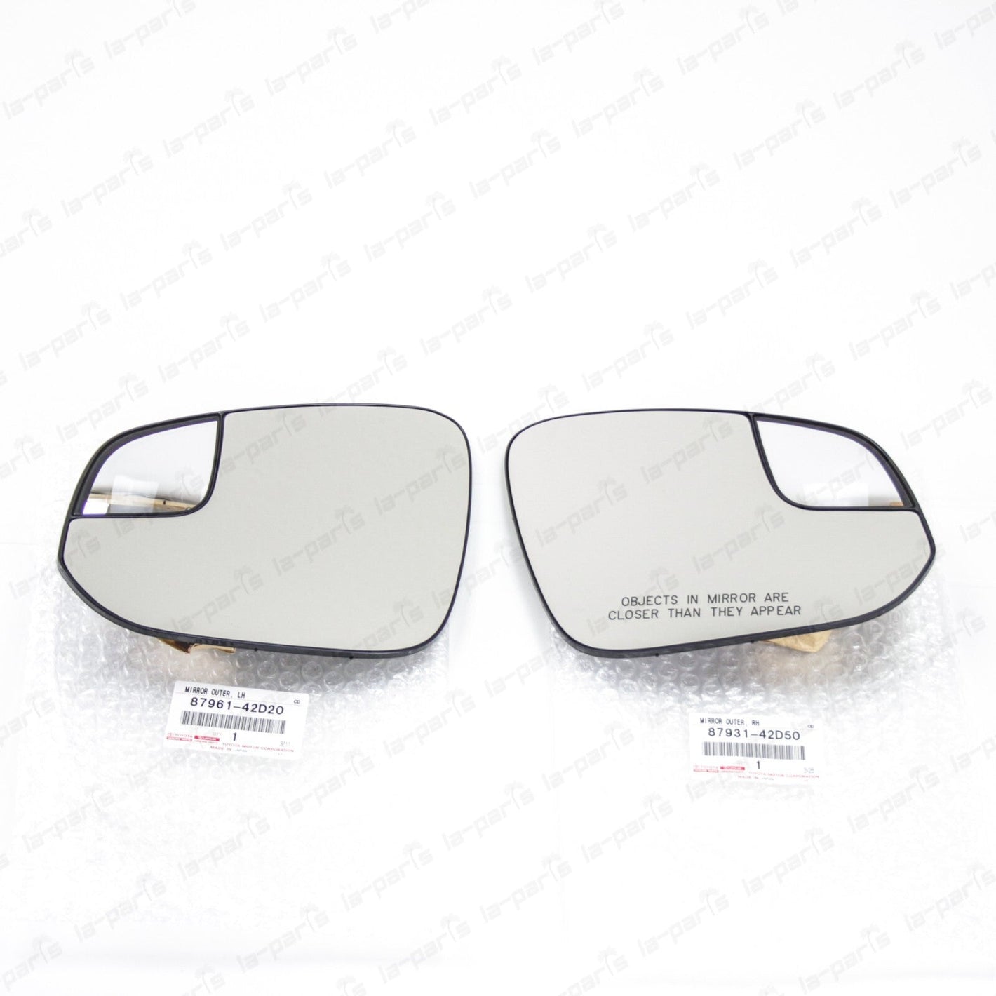 New Genuine Toyota 2016-2018 RAV4 Heated Left & Right Side View Mirror Glass Set