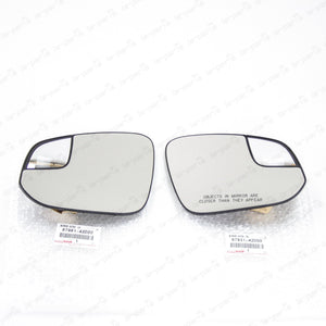 New Genuine Toyota 2016-2018 RAV4 Heated Left & Right Side View Mirror Glass Set
