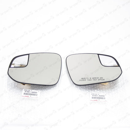 New Genuine Toyota 2016-2018 RAV4 Heated Left & Right Side View Mirror Glass Set