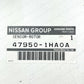 NEW GENUINE NISSAN ABS SENSOR-ROTOR ANTISKID REAR 47950-1HA0A