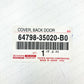 GENUINE TOYOTA 07-14 FJ CRUISER BACK DOOR LOCK COVER  64798-35020-B0