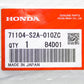 Genuine Honda 04-09 S2000 AP2 NH565 Grand Prix White Front Bumper Tow Hook Cap