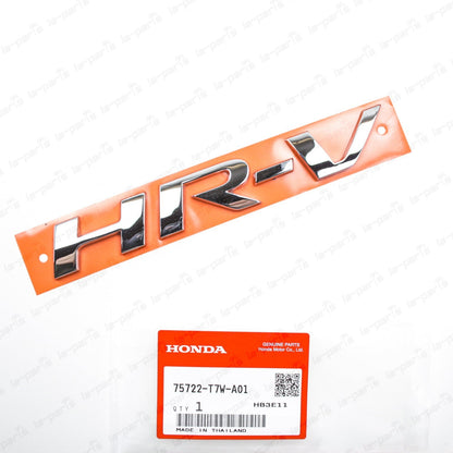 New Genuine OEM Honda 16-21 HR-V Rear Emblem Badge Chrome Logo 75722-T7W-A01