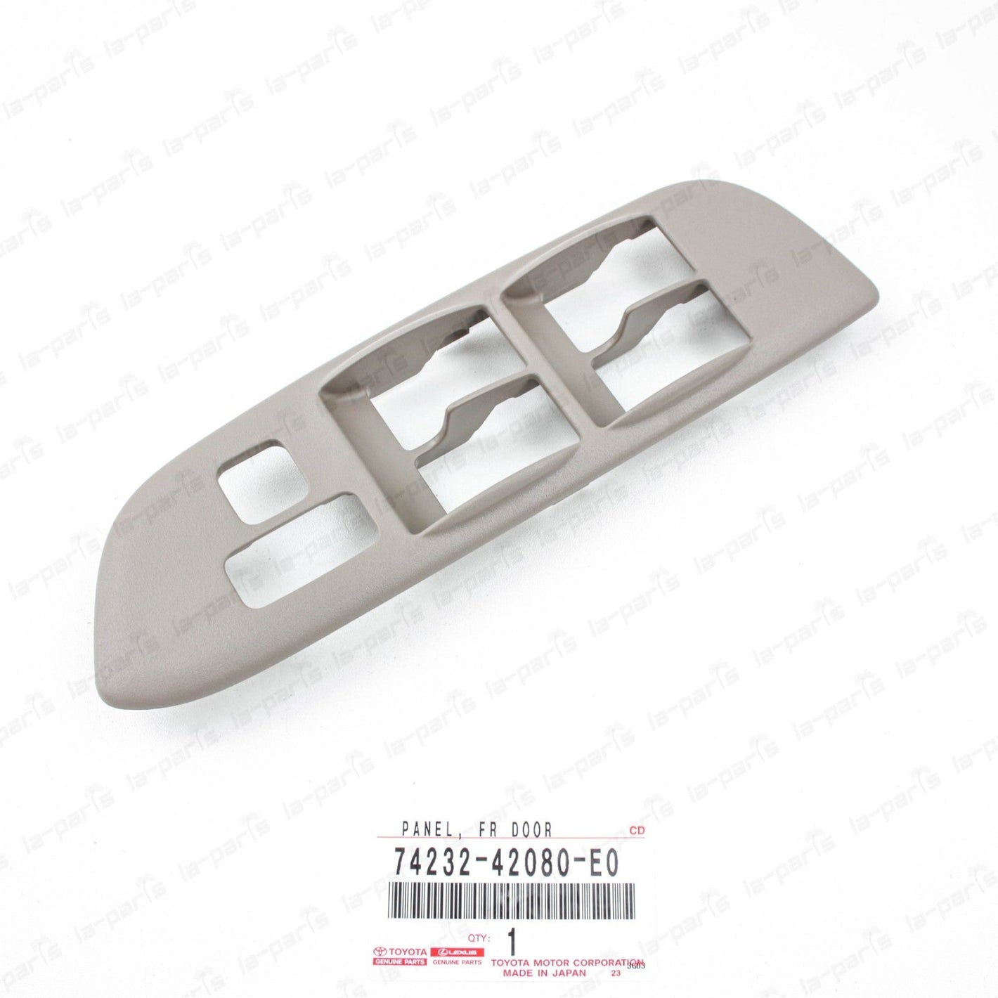 New Genuine Toyota 01-05 RAV4 Tan Driver Door Armrest Base Panel 74232-42080-E0