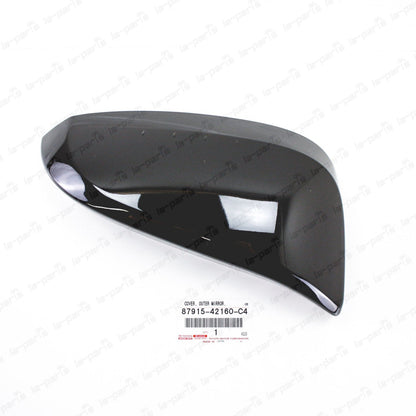 Genuine Toyota 14-23 4Runner Passenger Side Mirror Cover Black 87915-42160-C4