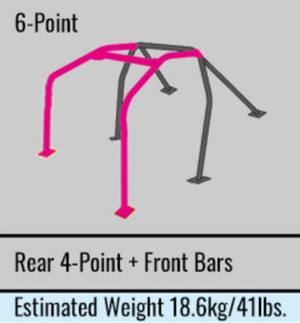 Cusco Chromoly Roll Cage 6 Point Through Dash 2 Passenger CZ4A (S/O / No Cancel)