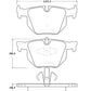 StopTech Street Touring 06 BMW 330 Series (Exc E90) Series Rear Brake Pads