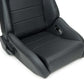 NRG Omega Reclinable Racing Seat (Pair) Black with Black Carbon Vinyl Back
