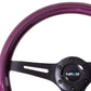 NRG Classic Wood Grain Steering Wheel (350mm) Purple Pearl/Flake Paint w/Black 3-Spoke Center