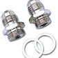 Russell Performance -6 AN Carb Adapter Fittings (2 pcs.) Zinc