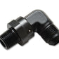 Vibrant -10AN to 3/8in NPT Male Swivel 90 Degree Adapter Fitting