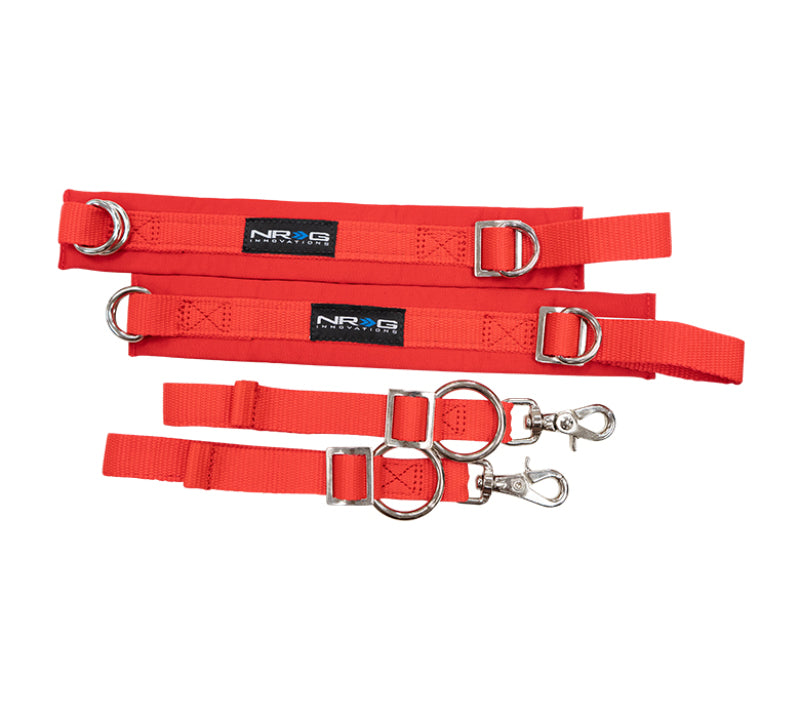 NRG SFI 3.3 Arm Restraints One Pair - Red