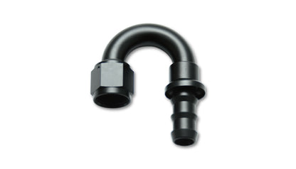 Vibrant -8AN Push-On 180 Deg Hose End Fitting - Aluminum