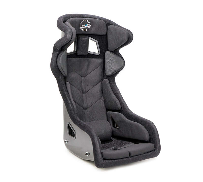 NRG FIA Competition Seat w/ Head Containment & Comp Fabric FIA Velcro Paddings - Thin Cushion (Blk)