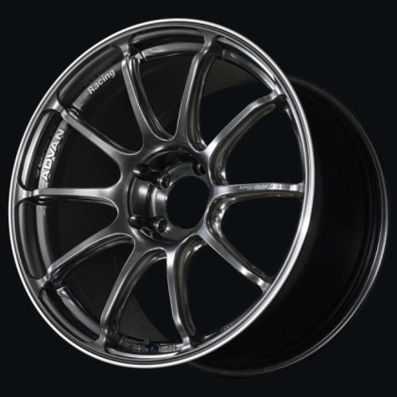 Advan RSIII 18x8.5 +45 5-114.3 Racing Hyper Black & Ring Wheel