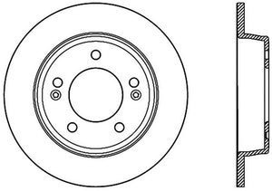 StopTech 15-17 Hyundai Elantra Drilled Rear Left Rotor