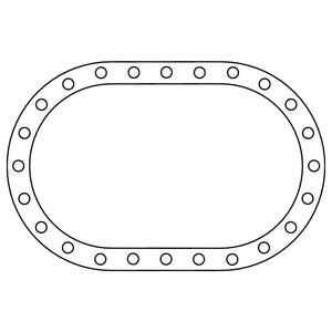 Cometic Fuel Cell .062in Fiber Filler Gasket - 24 Bolt - Oval