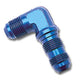 Russell Performance -6 AN 90 Degree Flare Bulkhead (Blue)