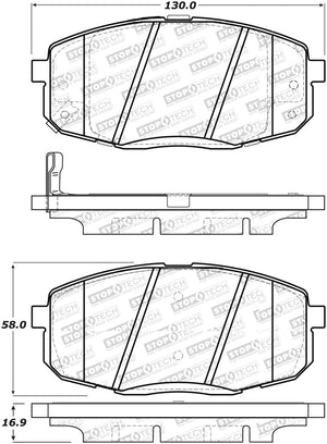 StopTech Street Select Brake Pads - Front