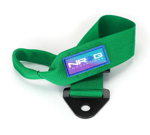 NRG Universal Tow Strap 24in Adjustable - Green