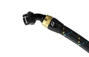 GReddy AN08 45 DEGREE HOSE END SWIVEL BLACK/GOLD ANODIZED