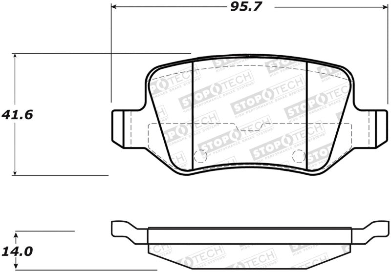 StopTech Street Brake Pads - Front