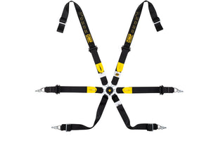 OMP Safety Harness One 2in WRC Pull Up - Black (Fia 8853-2016)
