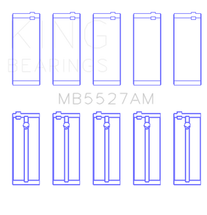 King GM DOHC 16 Valve/SOHC 8 Valve / Toyota SOHC 8 Valve/DOHC 16 Valve (Size STD) Main Bearing Set
