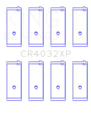 King Engine Bearings Toyota 4AGE/4AGZE 16V 1.6L 0.25 Oversized Tri-Metal Performance Rod Bearing Set