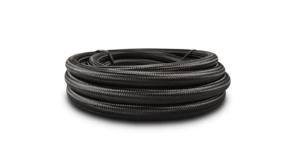 Vibrant -4 AN Black Nylon Braided Flex Hose (2 foot roll)