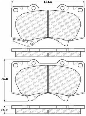 StopTech 03-09 Lexus GX4780/Toyota 4Runner Front Truck & SUV Brake Pad