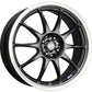 Enkei J10 18X7.5 5x108/115 38mm Offset 72.6mm Bore Black Wheel (MOQ 40)
