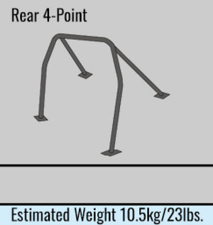 Cusco D1 Chromoly 4-PT Roll Cage Nissan BCNR33 (S/O/No Cancel) CUSCO BLUE