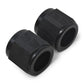 Russell Performance -8 AN Tube Nuts 1/2in dia. (Black) (2 pcs.)