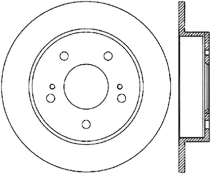 StopTech 94-98 Nissan 240SX Slotted & Drilled Cryo Brake Rotor - Rear Right