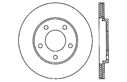 StopTech 05-10 Ford Mustang Slotted & Drilled Right Rear Rotor