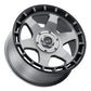 Weld Off-Road Ridge 20x9 - 8x180 BP - ET0 - 124.3mm CB - Satin Gunmetal Wheel (Black Ring)