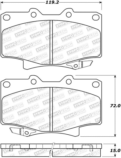 StopTech Street Brake Pads - Front/Rear