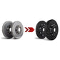 EBC Racing 14-19 BMW M3 (F80/F82 w/Carbon Ceramic Rotors) 380mm 2 Piece Iron Conversion Rear Rotors