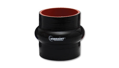 Vibrant 4 Ply Reinforced Silicone Hump Hose Connector - 5in I.D. x 3in long (BLACK)