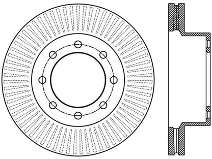 StopTech Power Slot 12-15 Ford F-250/F-350 Front Left Slotted Rotor