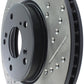 StopTech Slotted & Drilled Sport Brake Rotor Front Left 13 Honda Accord Sport