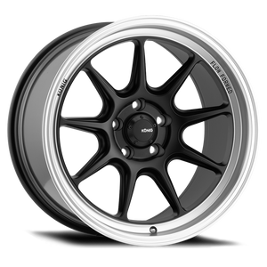 Konig Countergram 17x8 4x100 ET45 Matte Black / Matte Machined Lip