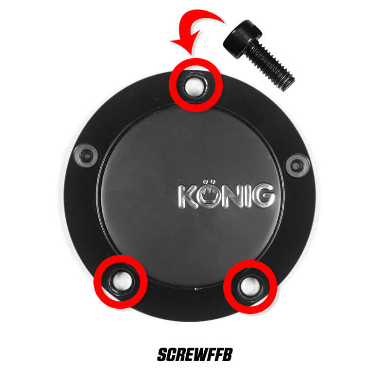 Konig Cap Screw (Black) For CAPFFB - Flow Formed (Single)