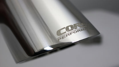 Corsa Single Universal 3.0in Inlet / 4in Outlet Polished Pro-Series Tip Kit