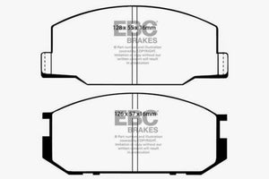 EBC 82-85 Toyota Celica 2.0L Ultimax Front Brake Pads